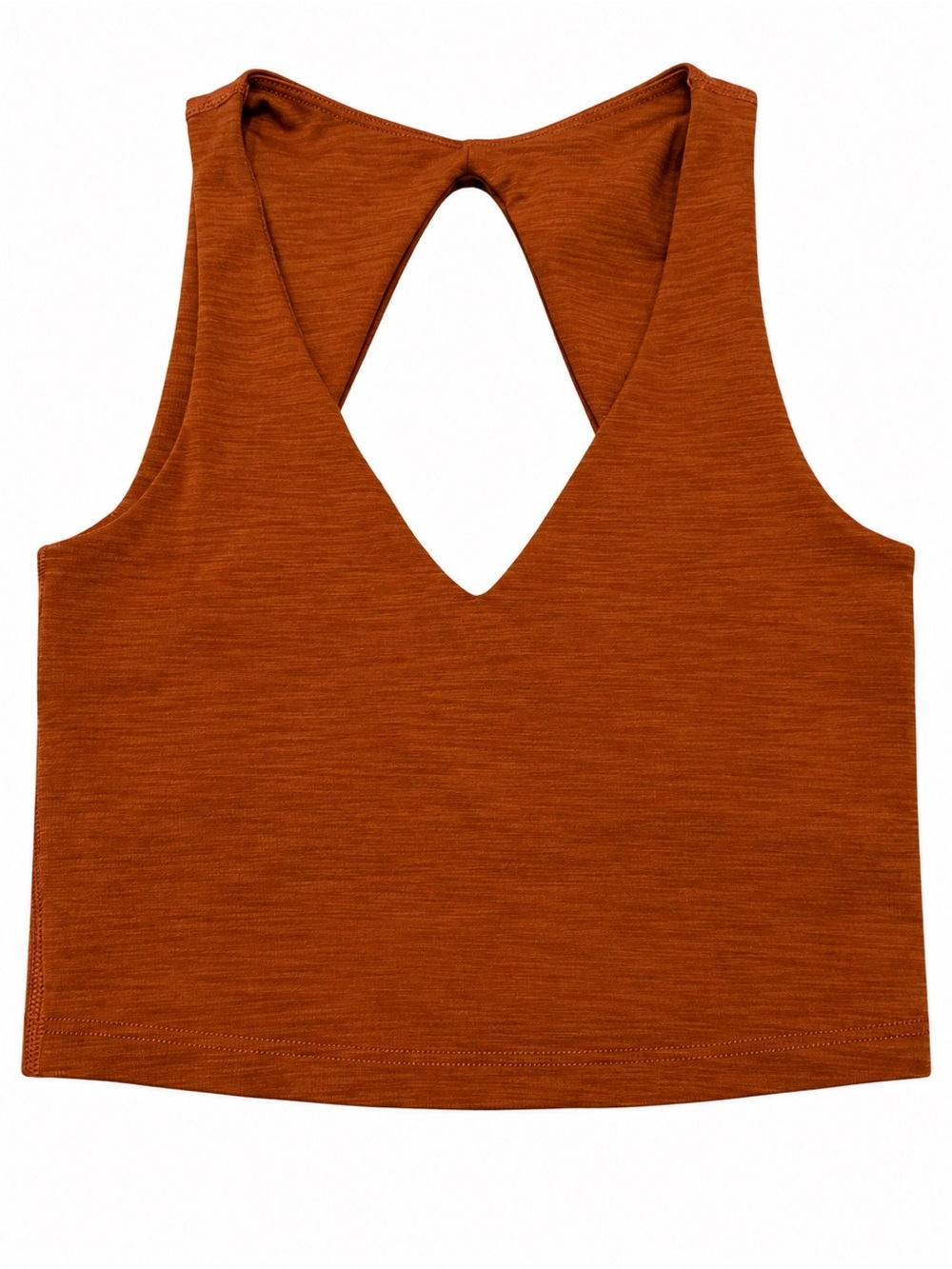 Beyond Yoga Rust Orange Keyhole Crop Tank Sports Bra XS